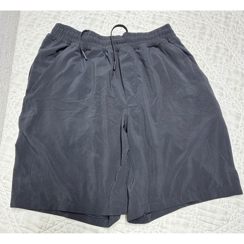 Lululemon THE Short Mens Size M Black Lined Athletic Training Gym Shorts